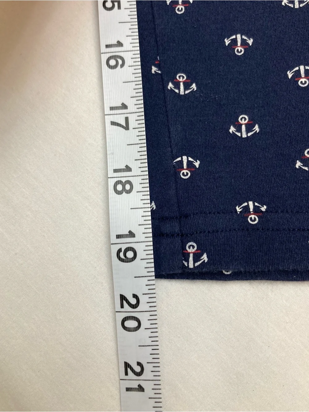 Cathy Daniels Navy with White Anchor Print Capris size L